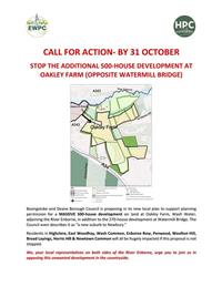 STOP OAKLEY FARM DEVELOPMENT- WE NEED YOUR SUPPORT
